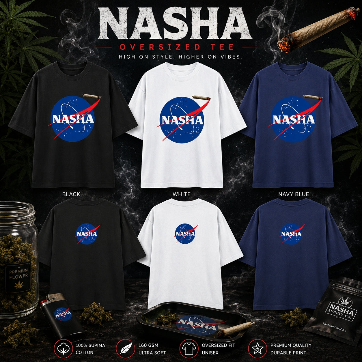 NASHA \ Unisex Oversized Classic T-Shirt